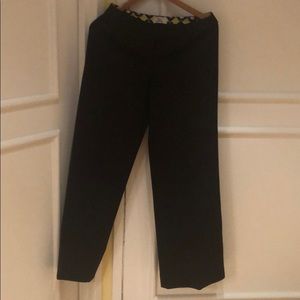 Milly Black wise leg pant size 2